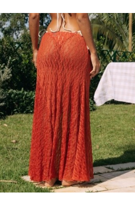MARGOT RENDA TERRACOTA SAIA LONGA