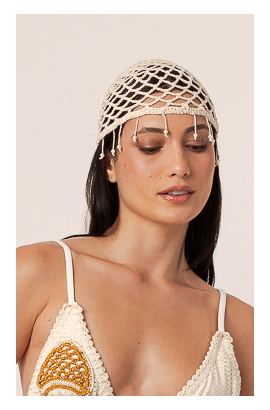 AGUA VIVA BANDANA EM CROCHET