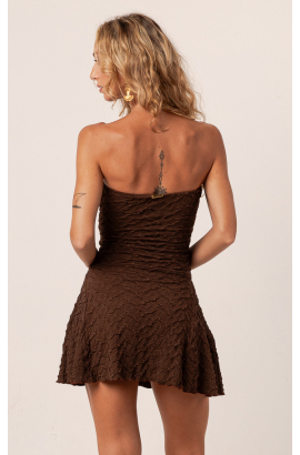 BROWN OCEAN VESTIDO