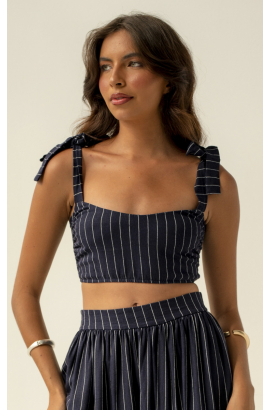 MAREN AZUL MARINHO CROPPED