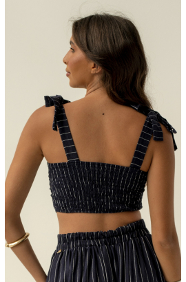 MAREN AZUL MARINHO CROPPED