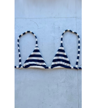BLUE STRIPES TOP SUN KINI