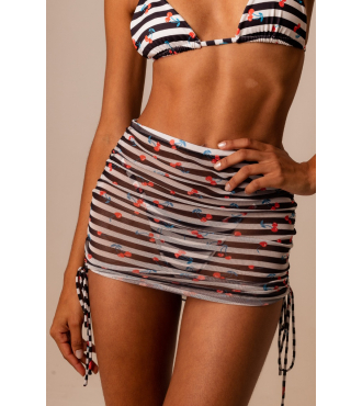NAVY CHERRY SAIA DE TULE