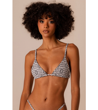VICHY BARBIE BLACK TOP SUN KINI