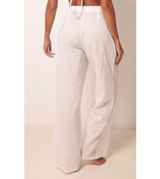 KAUANE OFF WHITE CALÇA COM LINHO