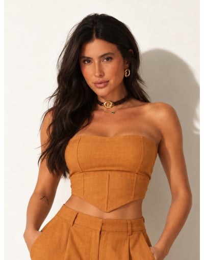 AMARULA CROPPED EM LINHO
