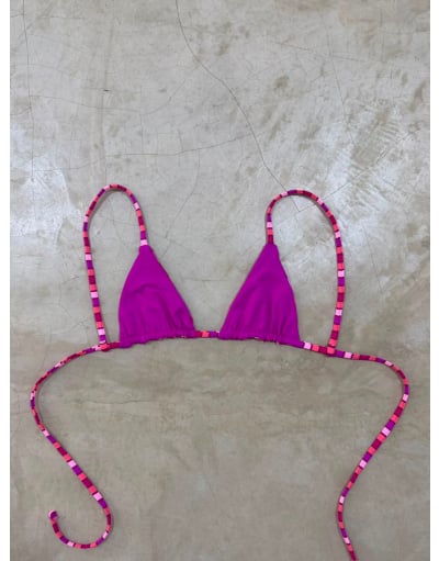 JOLIE PINK TOP SUN KINI
