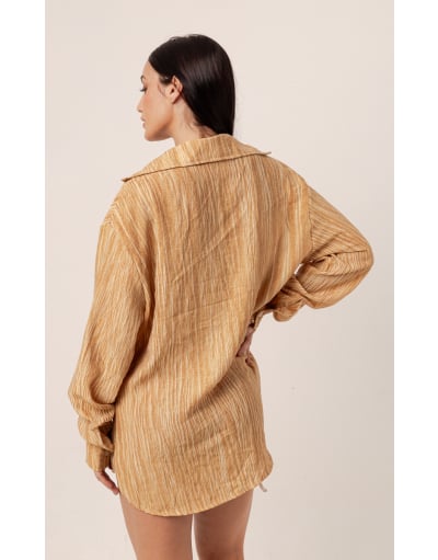 CORAL CAQUI CAMISA