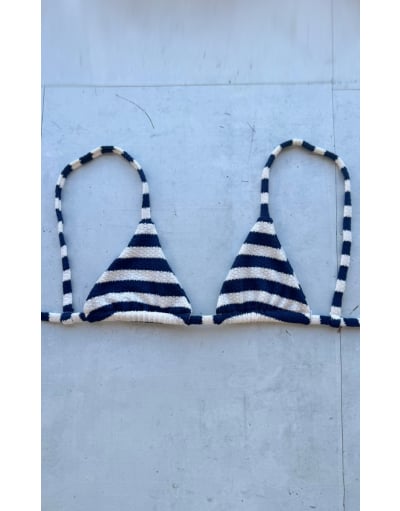 BLUE STRIPES TOP SUN KINI