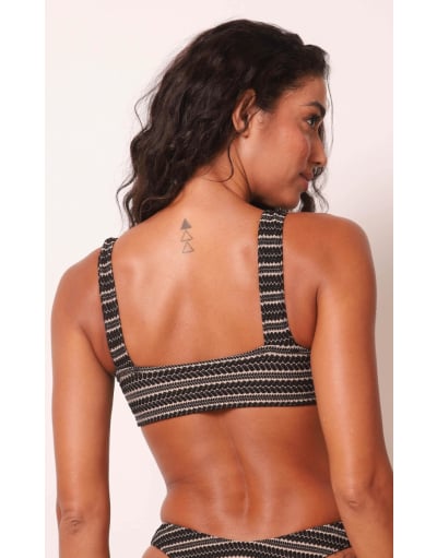 SUYANE BLACK STRIPES TOP ARCO ABERTO
