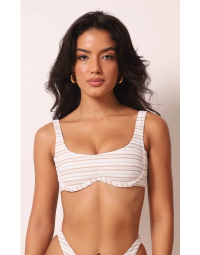 SUYANE OFF WHITE STRIPES TOP ARCO ABERTO