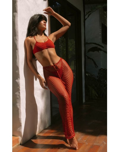 GRINGA BORDÔ CALÇA EM RENDA
