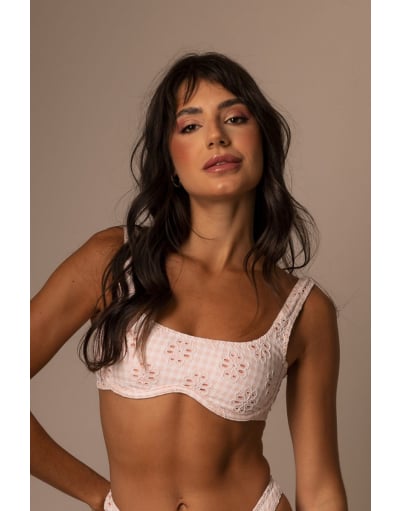 VICHY BARBIE PINK TOP ARCO ABERTO