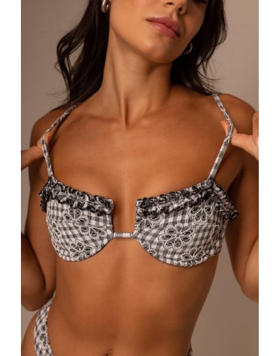 VICHY BARBIE BLACK TOP ARCO SIMPLES