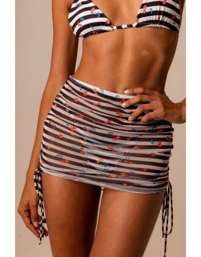 NAVY CHERRY SAIA DE TULE