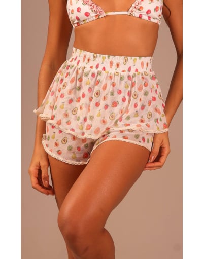 FRUTARIA SHORT SAIA EM TULE