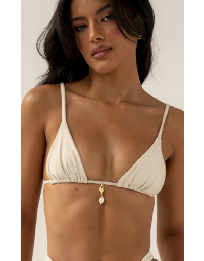LUX OFF WHITE TOP SUN KINI