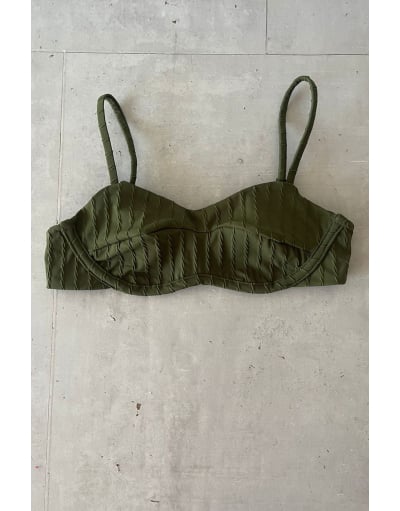 VENEZA GREEN TOP CROPPED